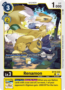 Renamon / Uncommon / BT19-20