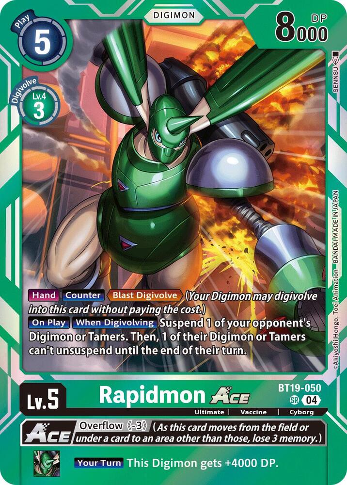 Rapidmon ACE / Super Rare / BT19-20