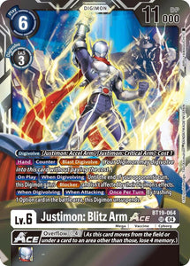 Justimon: Blitz Arm ACE / Super Rare / BT19-20