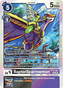 RaptorSparrowmon / Rare / BT19-20