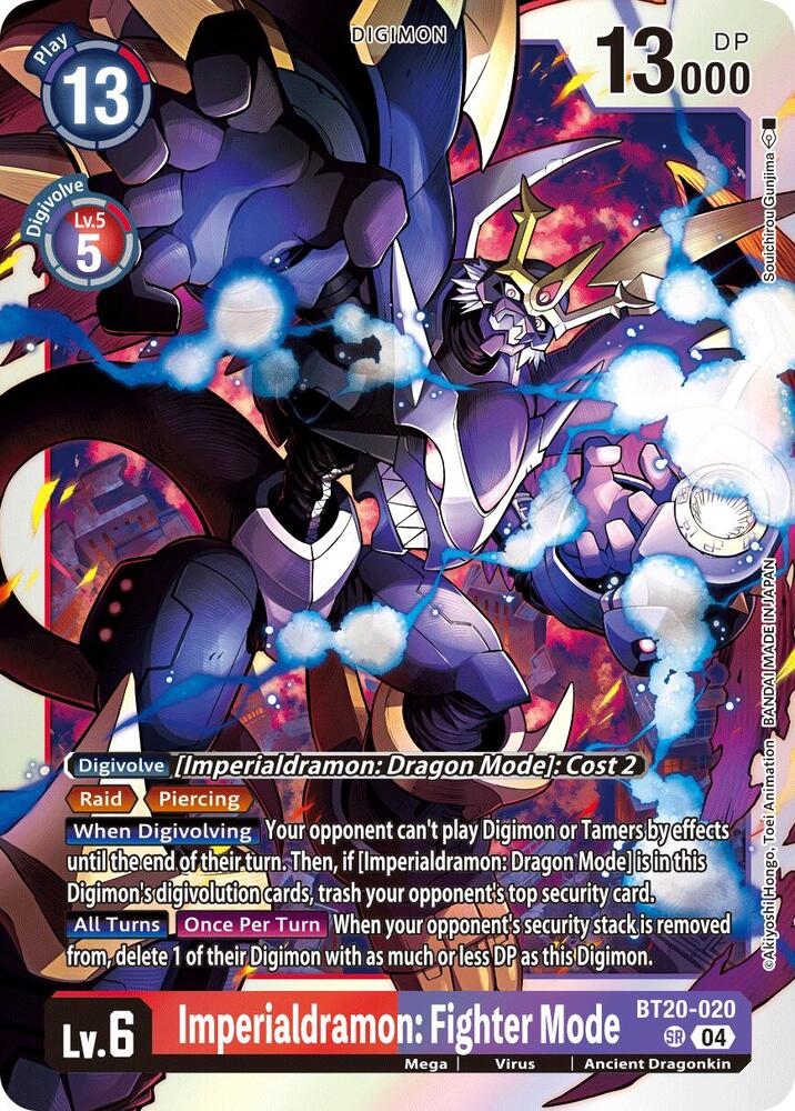 Imperialdramon: Fighter Mode / Super Rare / BT19-20