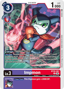 Impmon - BT20-061 / Uncommon / BT19-20