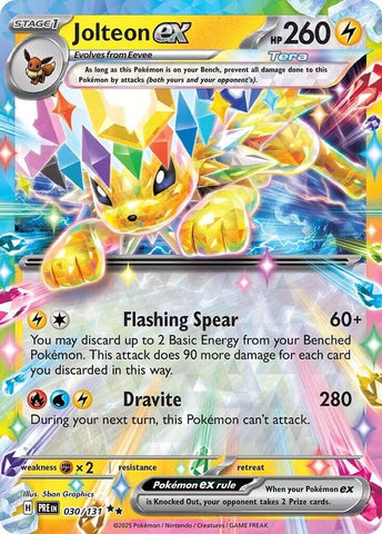 Jolteon ex - 030/131 / Double Rare / PRE