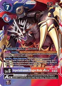 Imperialdramon: Dragon Mode ACE / Rare / BT19-20