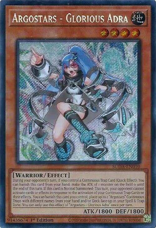 Argostars - Glorious Adra / Secret Rare / SUDA / 1st Edition