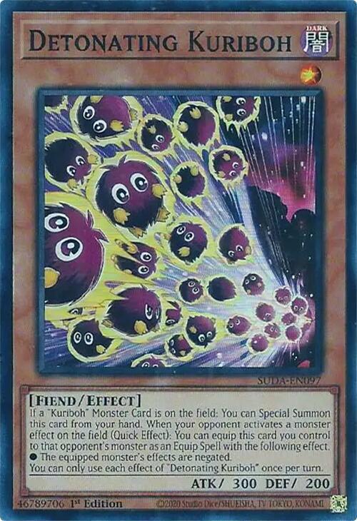 Detonating Kuriboh / Super Rare / SUDA / 1st Edition