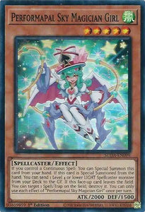 Performapal Sky Magician Girl / Super Rare / SUDA / 1st Edition