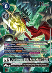 Justimon: Blitz Arm ACE / Super Rare / BT19-20 (Alt Art)