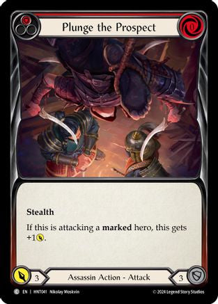 Plunge the Prospect (Red) (HNT041) - The Hunted Rainbow Foil