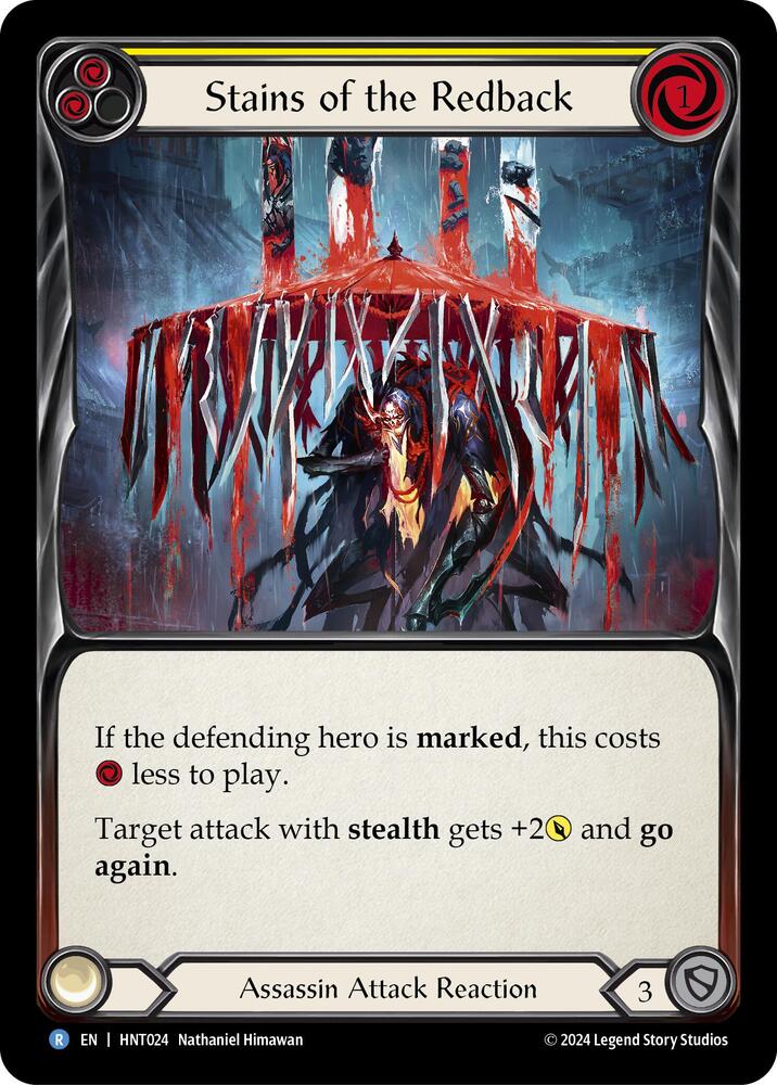 Stains of the Redback (Yellow) / Rare / HNT (FOIL)