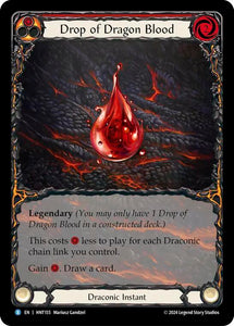 Drop of Dragon Blood (Red) / Rare / HNT (FOIL) (Extended Art)