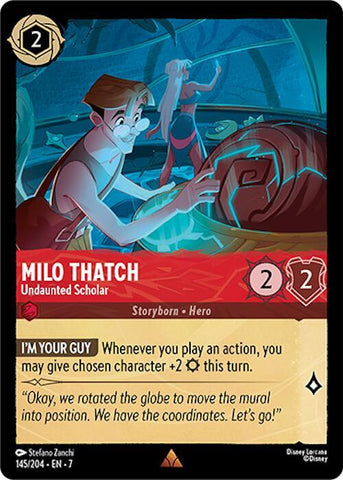 Milo Thatch - Undaunted Scholar / Rare / LOR7