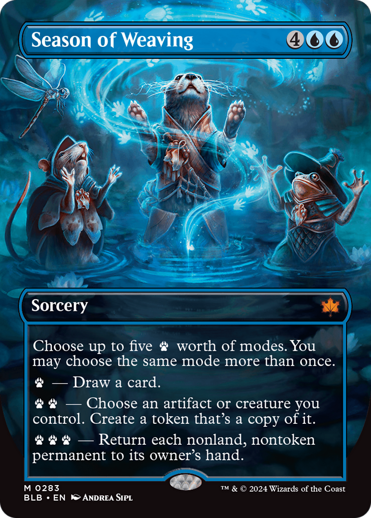 Season of Weaving (BLB-283) - Bloomburrow: (Showcase) (Borderless) Foil
