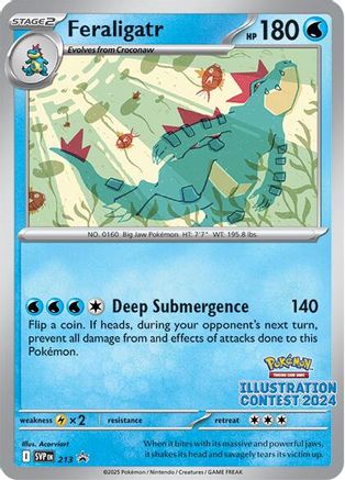 Feraligatr 213  SV Scarlet & Violet Promo Cards - Promo