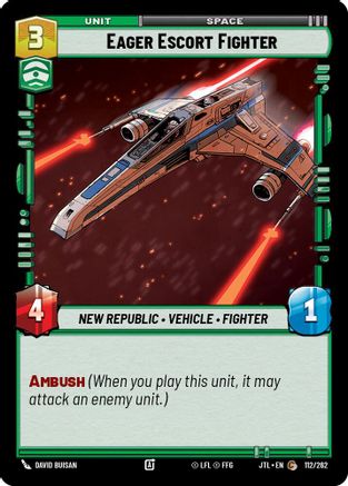 Eager Escort Fighter (112/262) - Jump to Lightspeed