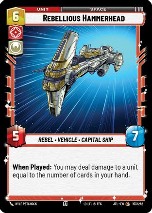 Rebellious Hammerhead (153/262) - Jump to Lightspeed