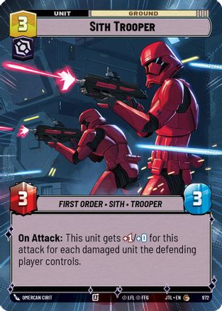 Sith Trooper (Hyperspace Foil) (972) - Jump to Lightspeed Foil