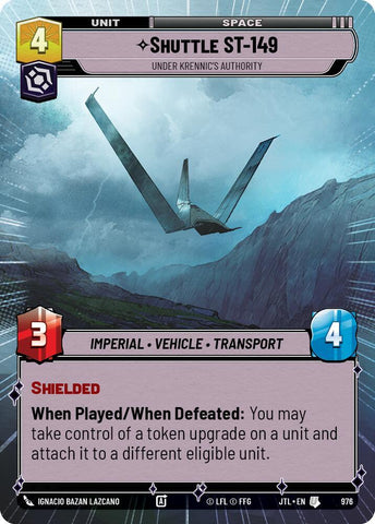 Shuttle ST-149 - Under Krennic's Authority (Hyperspace) / Uncommon / JTL (FOIL)