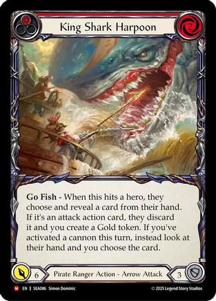 King Shark Harpoon (SEA086) - High Seas Rainbow Foil