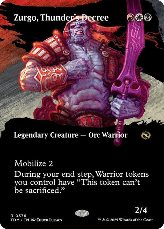 Zurgo, Thunder's Decree (Borderless) / TDM