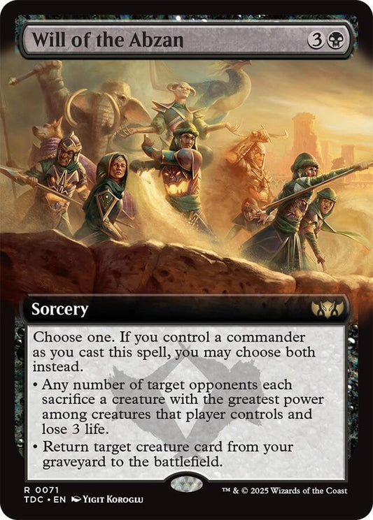 Will of the Abzan (Extended Art) / TDM