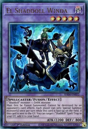 El Shaddoll Winda (PUR) (RA04-EN052) - Quarter Century Stampede 1st Edition