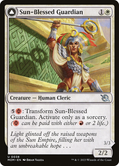 Sun-Blessed Guardian // Furnace-Blessed Conqueror (MOM-038) - March of the Machine