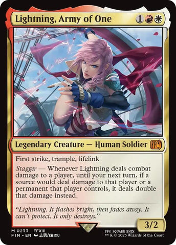 Lightning, Army of One / M / FIN