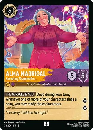 Alma Madrigal - Accepting Grandmother (34/204) - Reign of Jafar Cold Foil