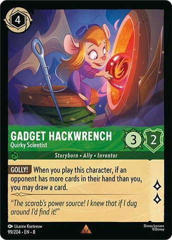 Gadget Hackwrench - Quirky Scientist / Rare / LOR8 (FOIL)