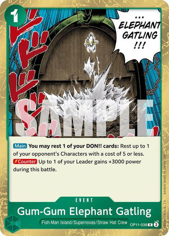 Gum-Gum Elephant Gatling / Rare / OP11