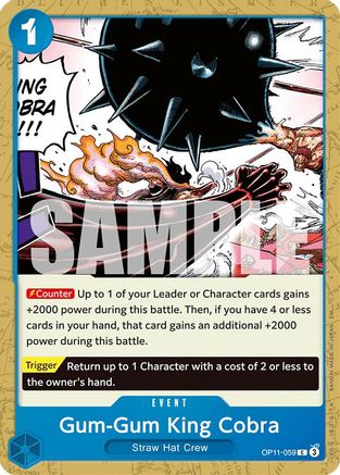 Gum-Gum King Cobra (OP11-059) - A Fist of Divine Speed