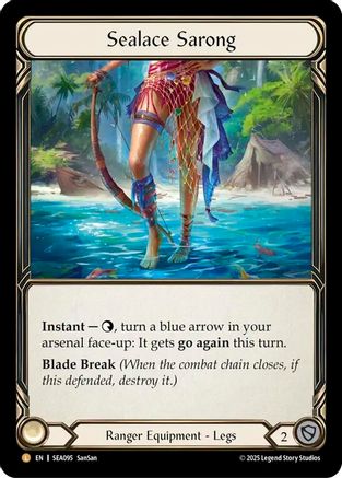 Sealace Sarong (SEA095) - High Seas Rainbow Foil