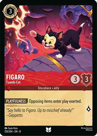 Figaro - Tuxedo Cat (133/204) - Reign of Jafar