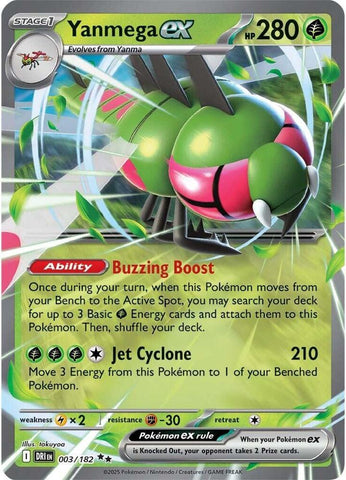 Yanmega ex - 003/182 / Double Rare / DRI
