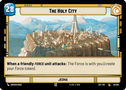The Holy City // Force (030/264 // T03/T03) - Legends of the Force