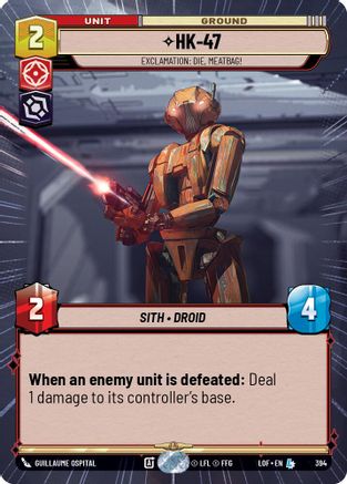 HK-47 - Exclamation: Die, Meatbag! (Hyperspace) (394) - Legends of the Force