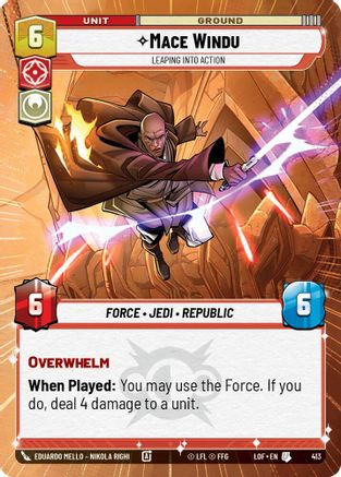 Mace Windu - Leaping into Action (Hyperspace) (413) - Legends of the Force