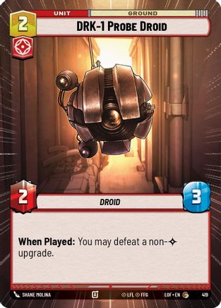 DRK-1 Probe Droid (Hyperspace) (419) - Legends of the Force