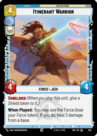 Itinerant Warrior (Foil) (550) - Legends of the Force Foil