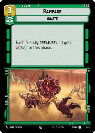 Rampage (Foil) (629) - Legends of the Force Foil