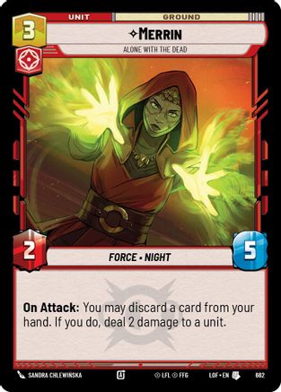 Merrin - Alone with the Dead (Foil) (662) - Legends of the Force Foil