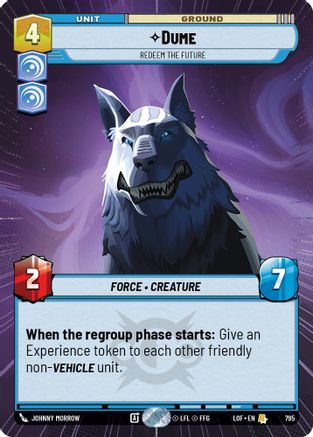 Dume - Redeem the Future (Hyperspace Foil) (795) - Legends of the Force Foil