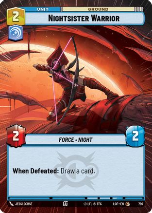 Nightsister Warrior (Hyperspace Foil) (799) - Legends of the Force Foil