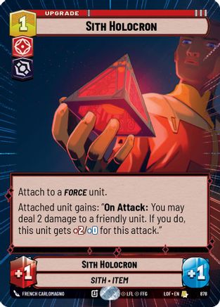 Sith Holocron (Hyperspace Foil) (878) - Legends of the Force Foil