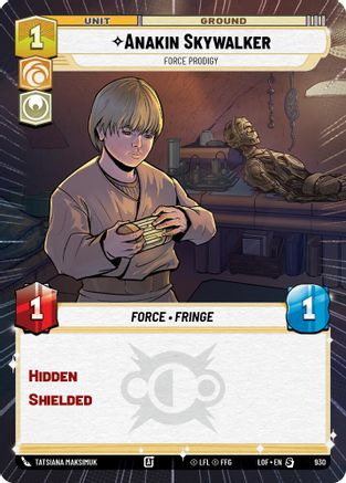 Anakin Skywalker - Force Prodigy (Hyperspace Foil) (930) - Legends of the Force Foil