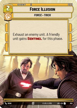 Force Illusion (Hyperspace Foil) (963) - Legends of the Force Foil