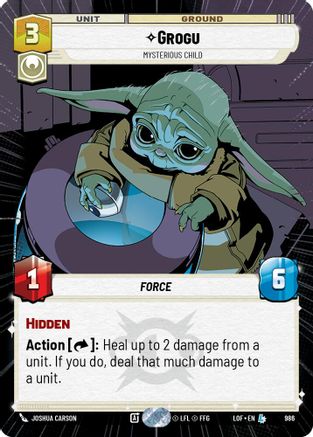 Grogu - Mysterious Child (Hyperspace Foil) (986) - Legends of the Force Foil