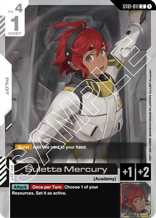 Suletta Mercury (ST01-011) - Starter Deck 01 Heroic Beginnings
