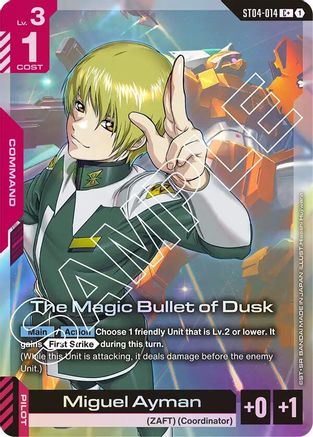 The Magic Bullet of Dusk (C+) (ST04-014) - Starter Deck 04 SEED Strike Holofoil